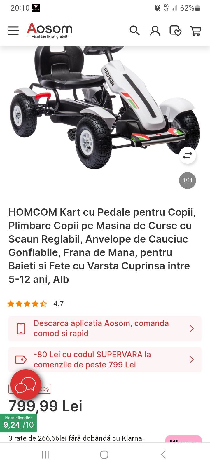 Cart cu petale copii