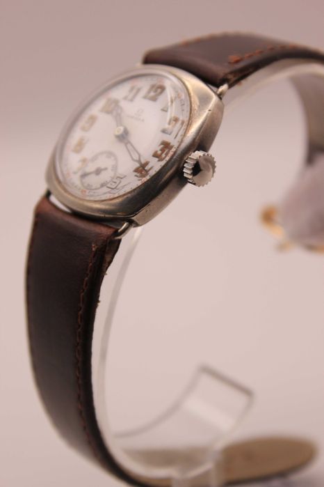 Omega WW1 Trench Watch – Сребърен оригинал от 1916 г. механичен,