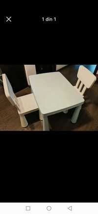 Ikea,set masa și scaune Mammut Ikea - copii