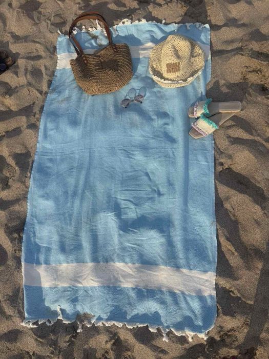 Пещемал тънки памучни плажни кърпи от 100% памук. Размер 100/180 см.
