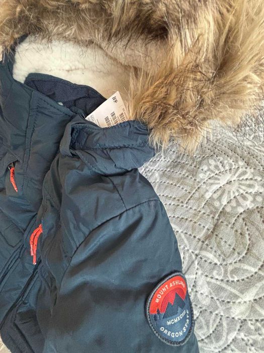 Ново детско зимно яке H&M с етикет, размер 110, мека подплата
