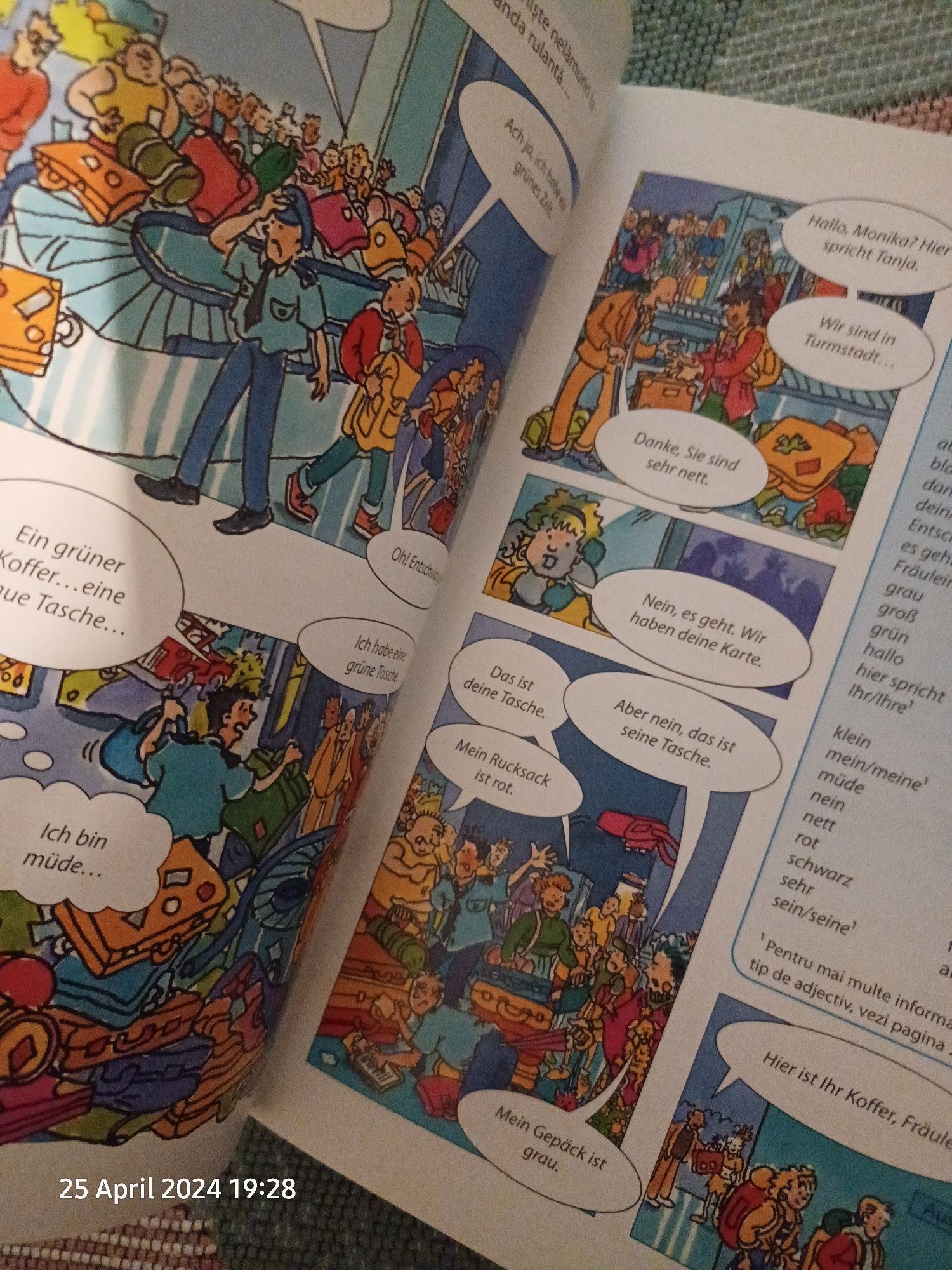 Invata germana- benzi desenate,Learn German With Stories:Cafe in Berli