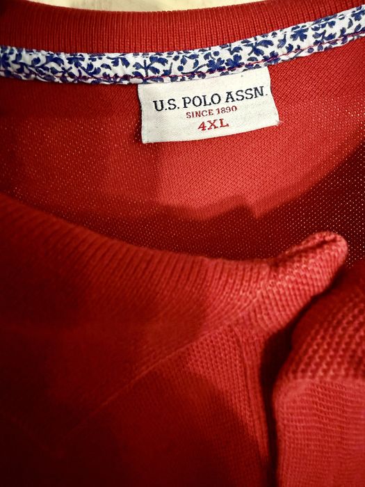 Tricou roșu U.S. Polo Assn.