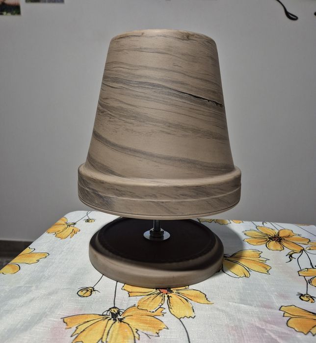 Lampa decorativa incalzire din teracota cu lumanari!