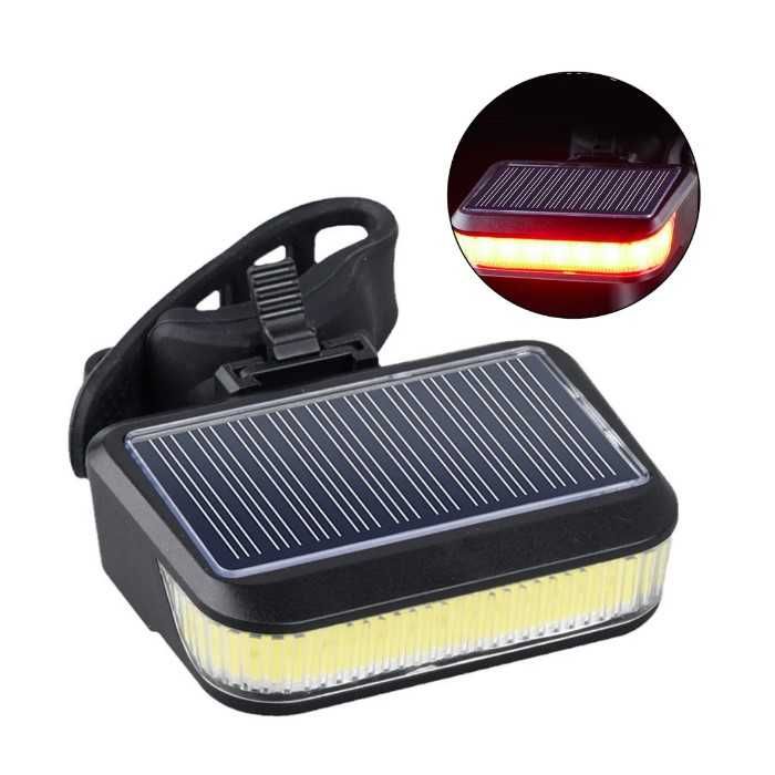 LED светлина Automat, 2 в 1, Соларен фар или стоп, USB