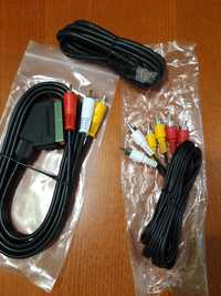 Комплект кабели - скарт, чинчове, мрежов кабел