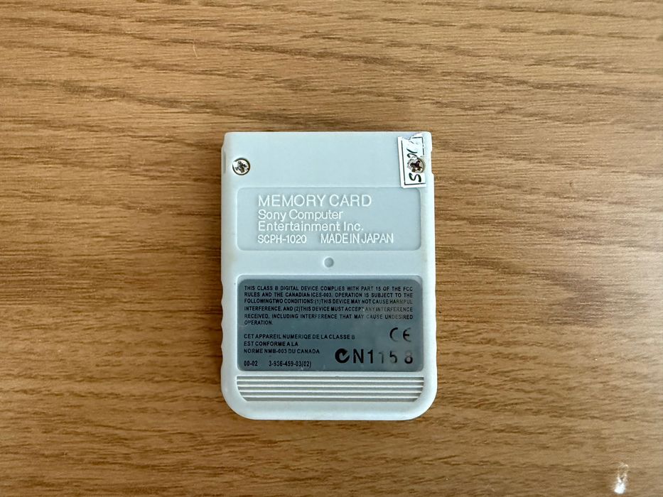 Memory card PlayStation one Alb