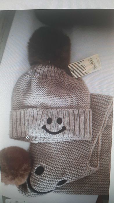 Шапка с шарфом,новая,пр-во Турция