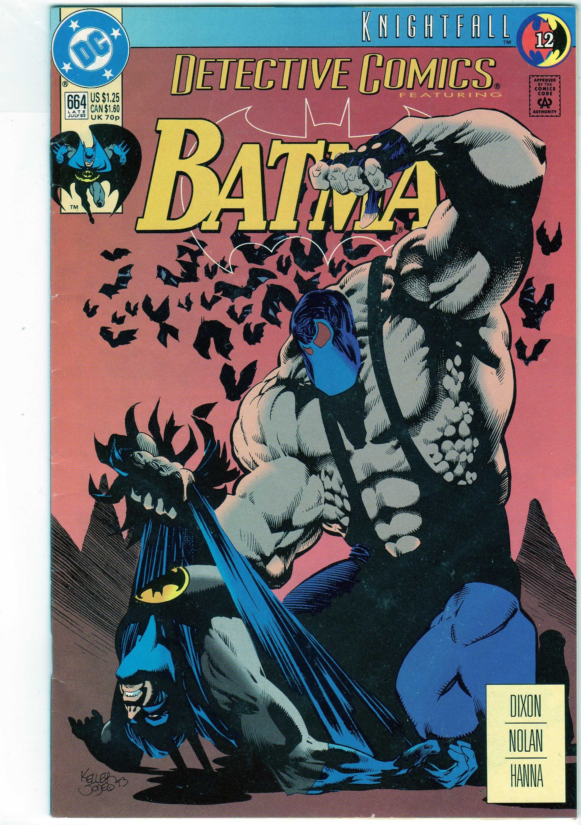 Detective Comics #664 DC Comic Batman Nightfall benzi desenate