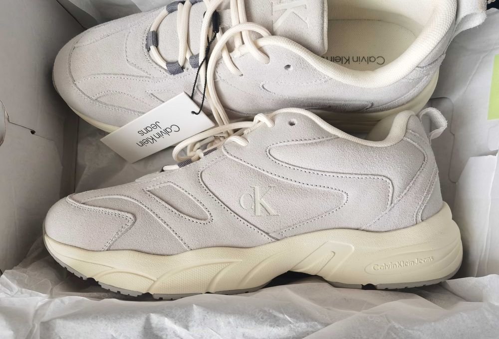 Нови маратонки Calvin Klein Jeans Retro Tennis Low Mg Mix велур 43