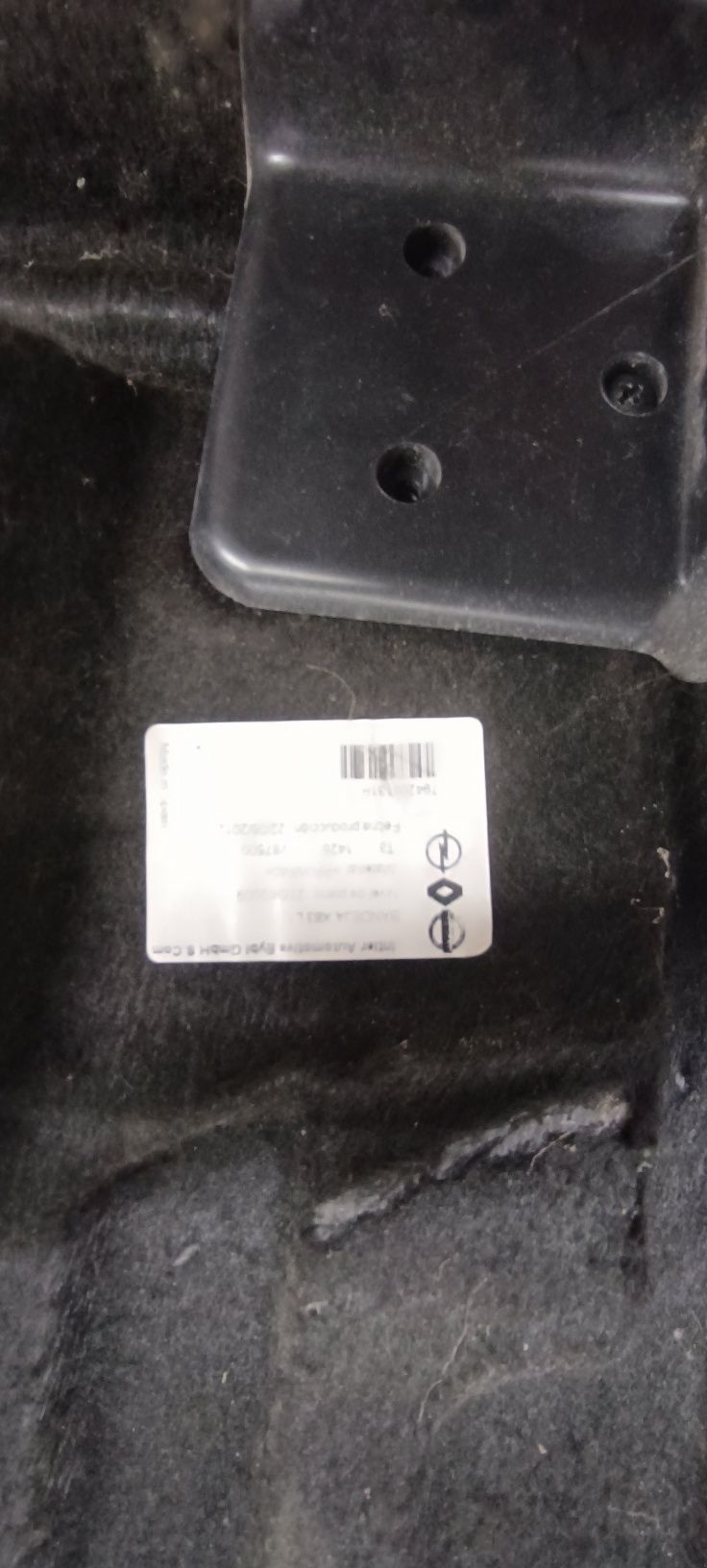 Polita portbagaj Renault Trafic 2013