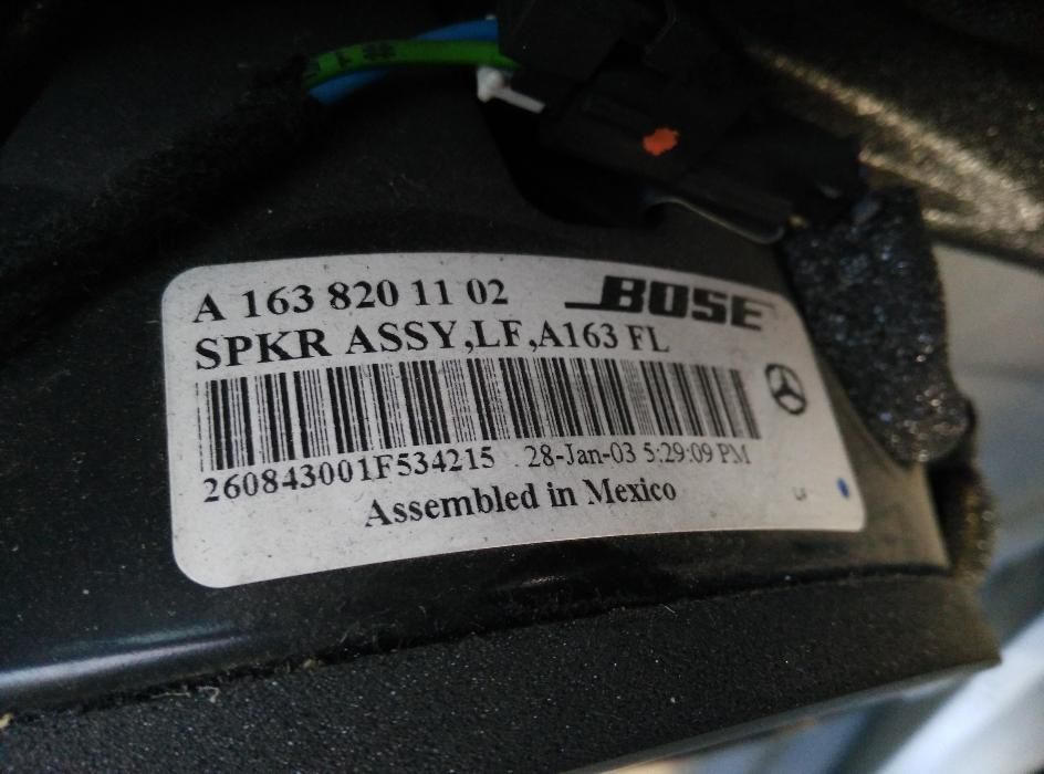 Bose Mercedes ML W163 Пълен Комплект