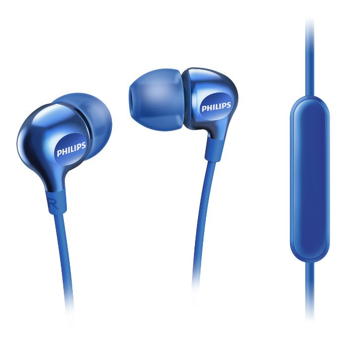 Слушалки с микрофон Philips SHE3555 4 цвята тапи Хендсфри Оригинални H