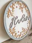 Decor nume copii/ Round name sign