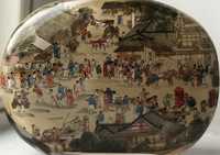 China, sec. XIX, sticluta de tutun, pictata pe interior pe ambele fete