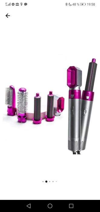 Perie pentu coafare Multifunctionala Rubexim - 5 capete coafare, Usuca