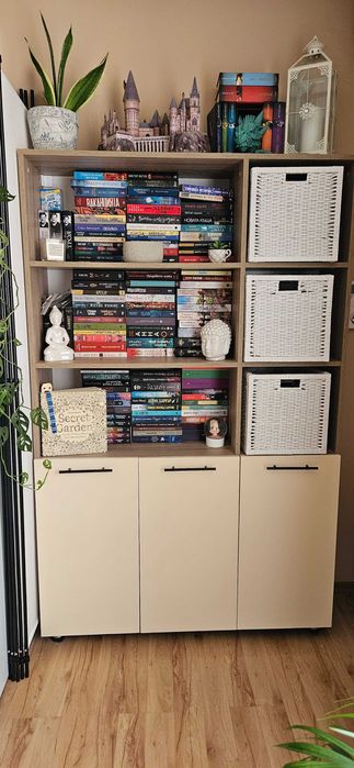 Шкаф Дъб Сонома и Бежово 120 х 186