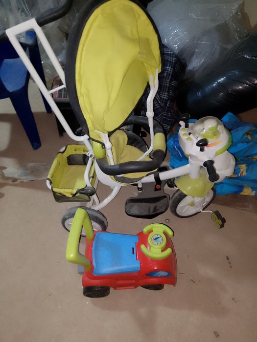 Детский самокат. Трёхколёсный.