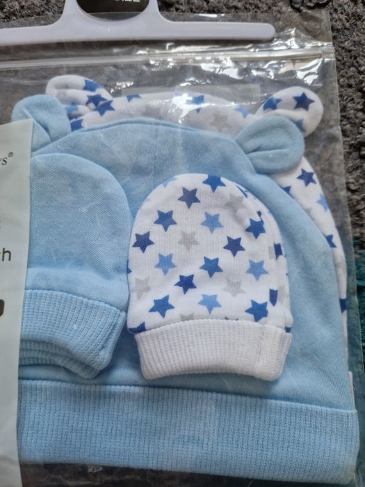 Noi, Set căciulițe + mănuși (0-6 luni) nou nascuti