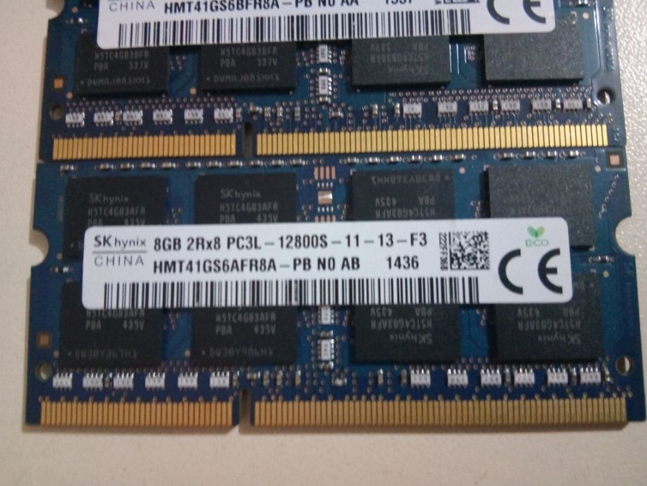 Memorie Laptop Hynix 8GB DDR3 PC3L-12800S 1600Mhz 1.35V 130 LEI