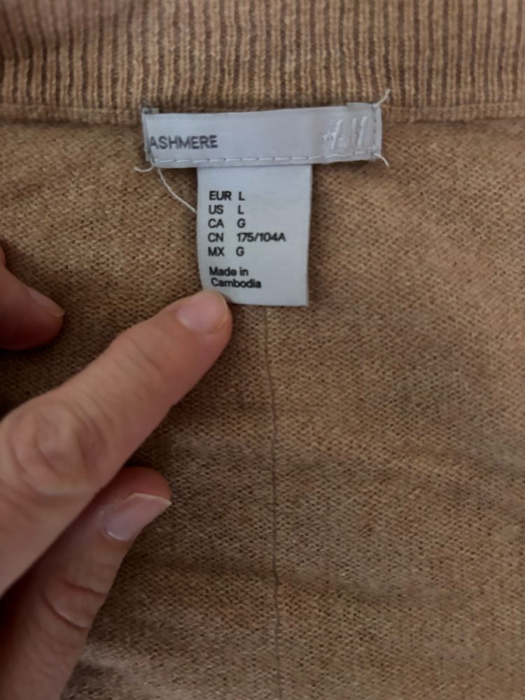 H&M 100% кашмир.