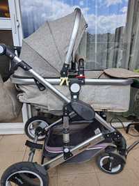 Детска количка Daliya Bambino 3 в 1, алуминиева рамка