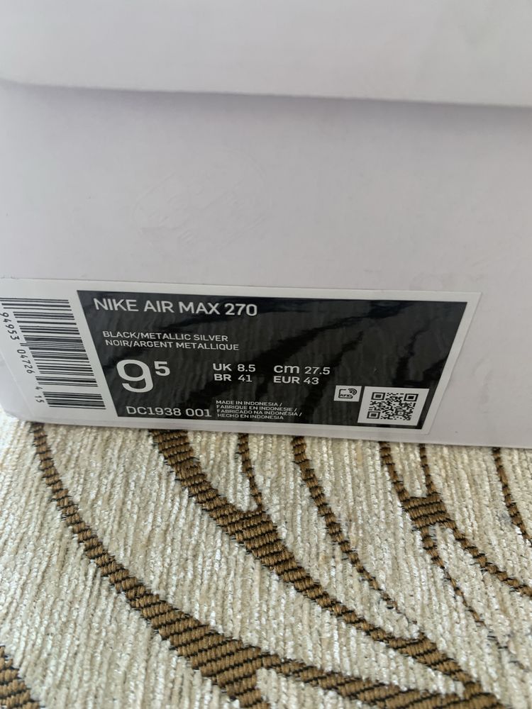 Sneakersi Nike Air Max 270 marime 43 - 27.5 cm NOI