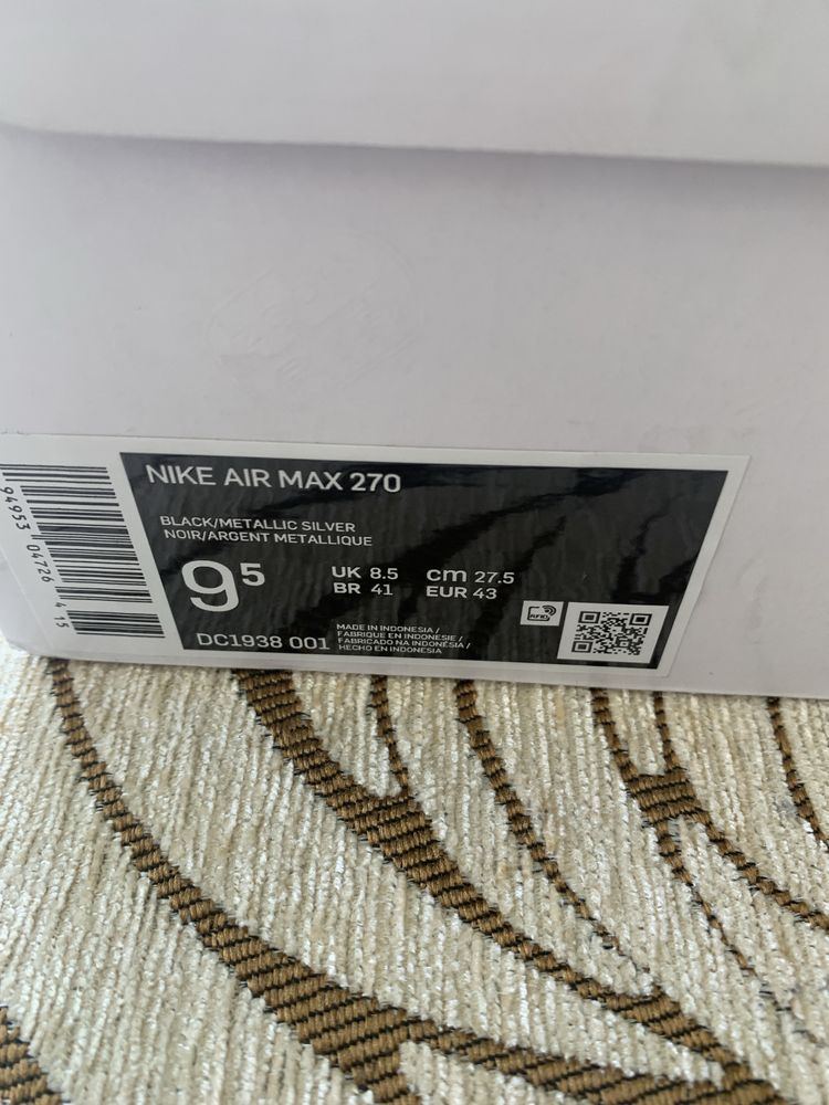 Sneakersi Nike Air Max 270 marime 43 - 27-27.5 cm NOI