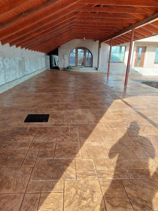 Beton amprentat,beton elicopterizat,beton antiderapant,cofraje etc