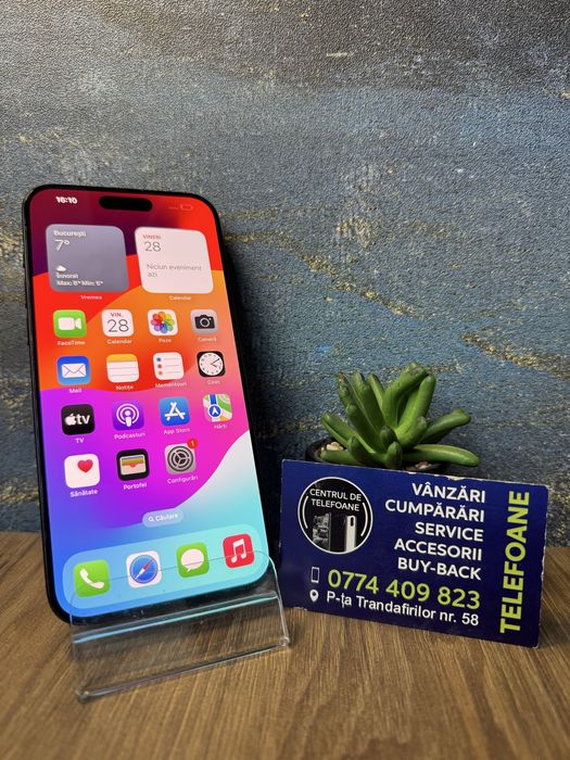 Iphone 15 Pro Max/256Gb/Garantie 2Ani Centrul de Telefoane/Rate