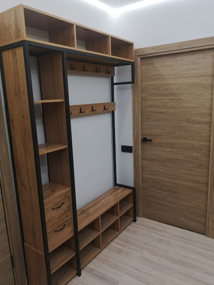 Garderob. Гардероб. Прохожка. Вешалка.стеллаж. stellaj loft mebel