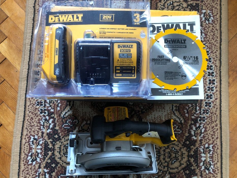 Fierastrau circular Dewalt cu acumulator 20V DCS391B nou