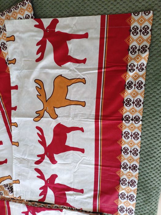 Коледен комплект спално бельо с лосове !