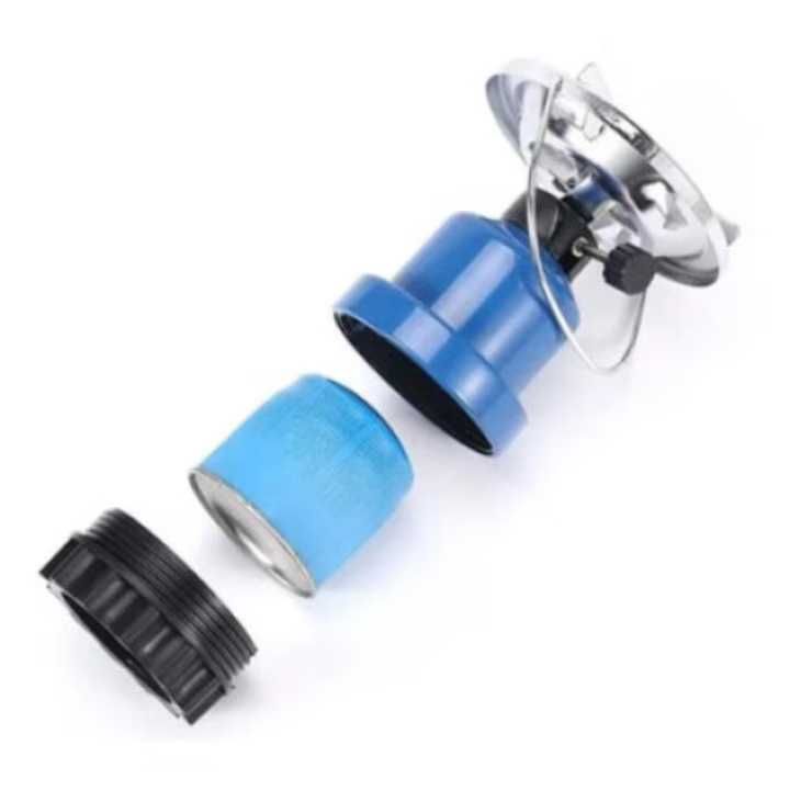 Plita pe gaz, un singur arzator, albastru, pentru camping