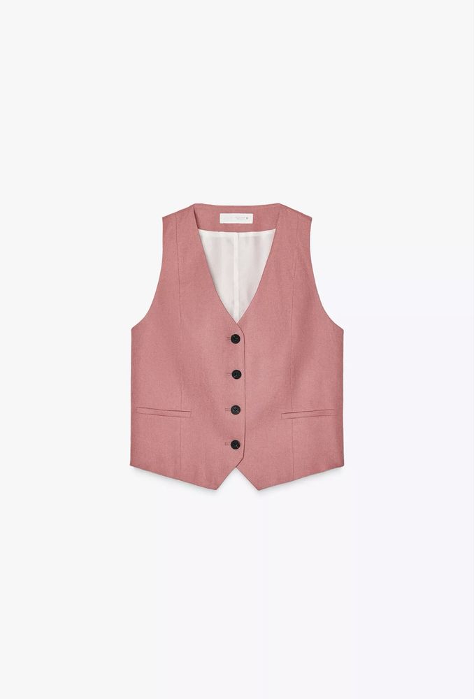Zara сет от ленена смес с ЕТИКЕТ