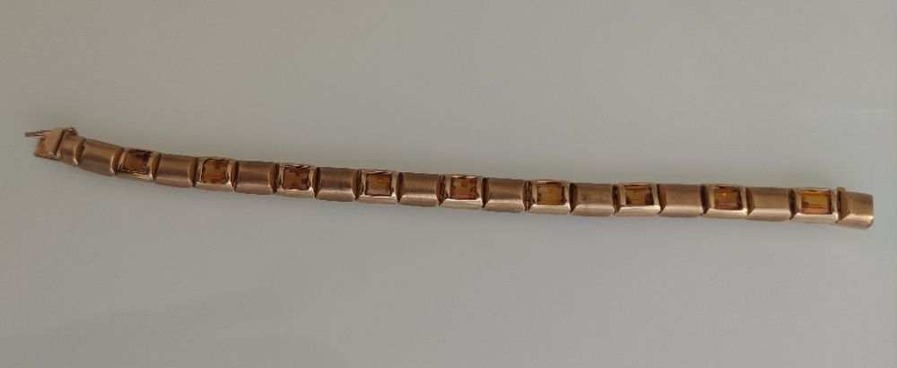 Bratara aur 14k cu citrine 23gr