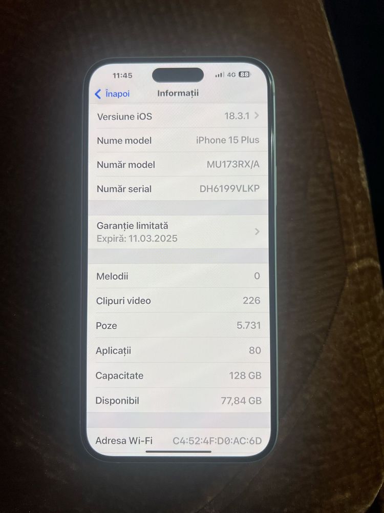 Iphone 15 plus 128G