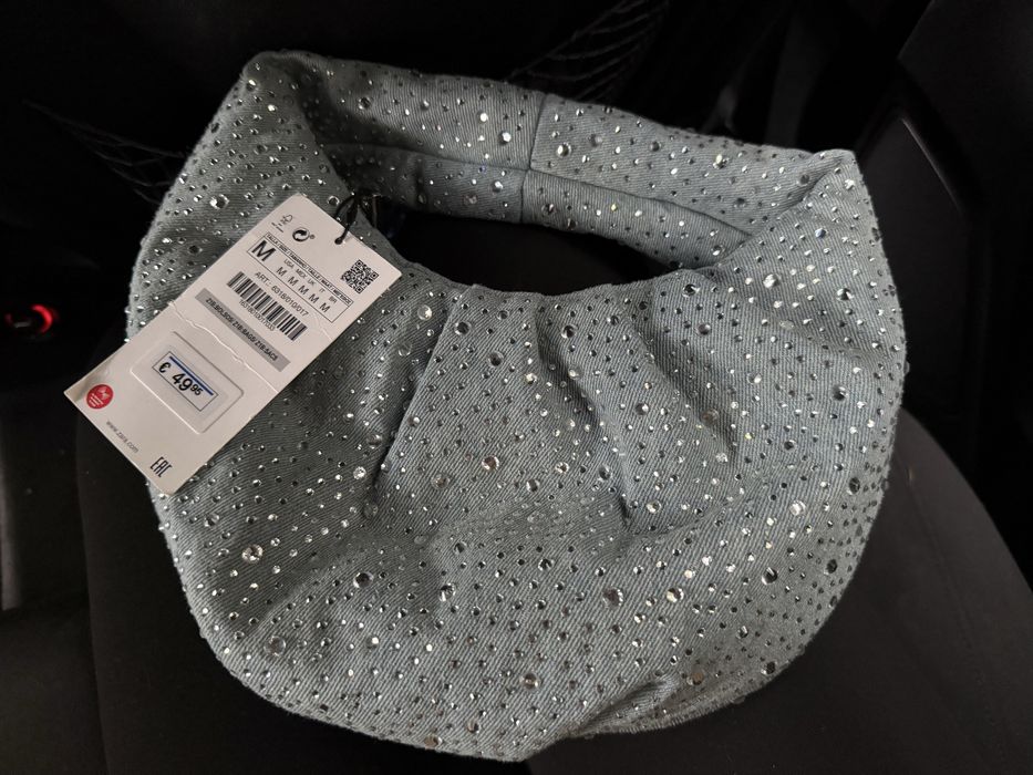 Чисто нова чанта Zara с камъни