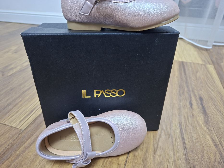 Pantofi fetiță din piele naturală IL PASSO, nr. 23