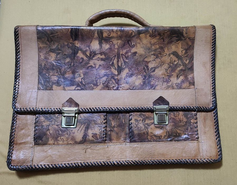 Портфель винтажный ручной работы