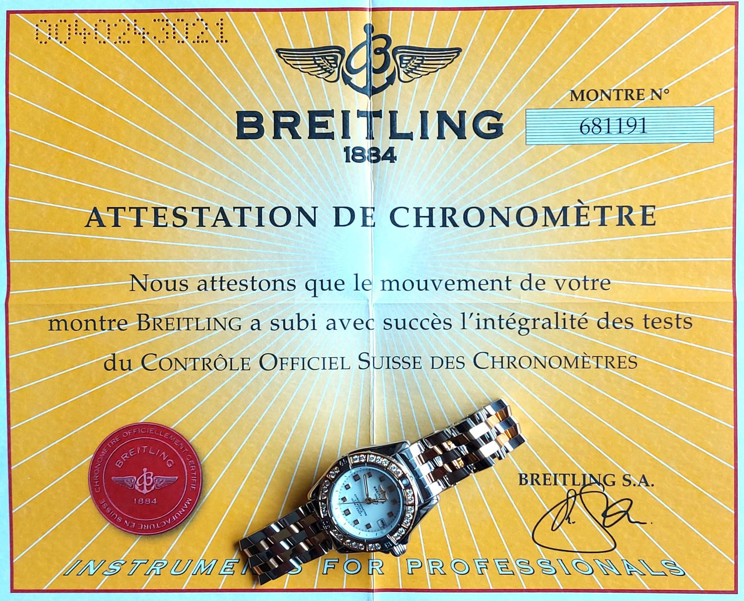 Дамски часовник Breitling CALLISTINO ACIER/OR