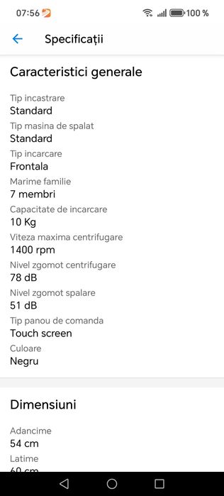 Mașină de spălat Candy cu wifi