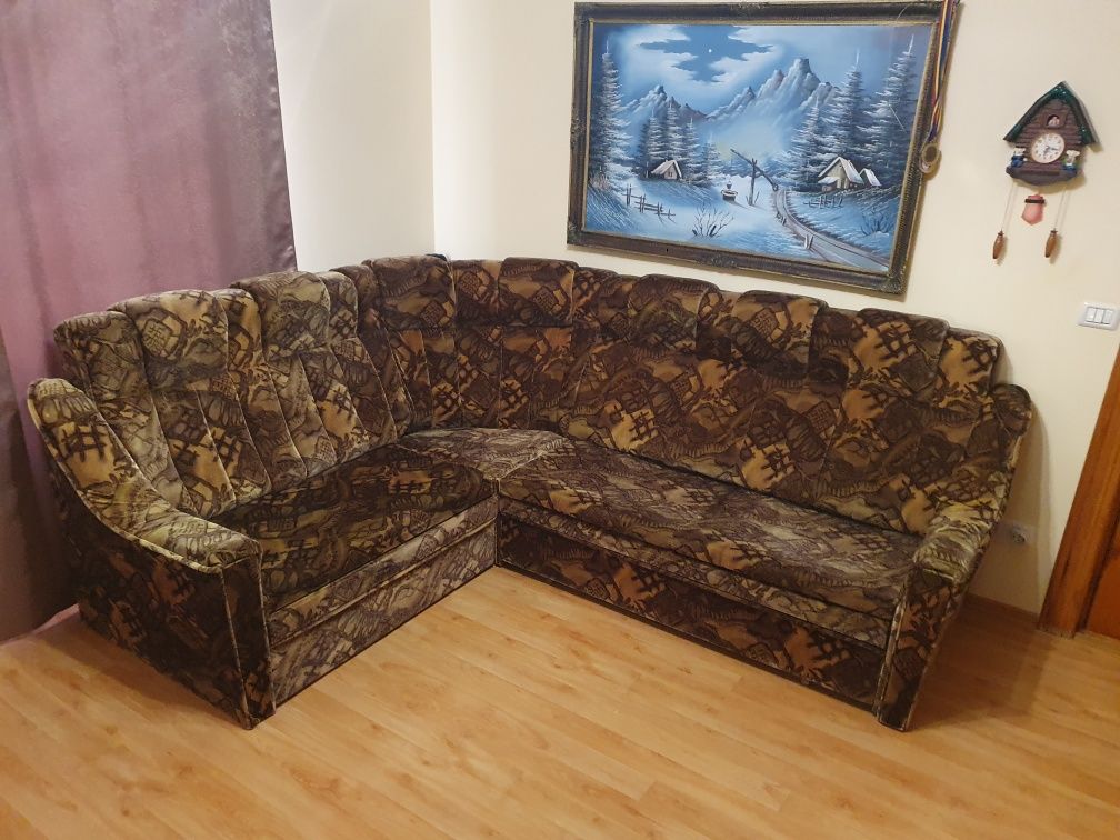 Colțar + fotoliu de sufragerie (canapea pe colț)