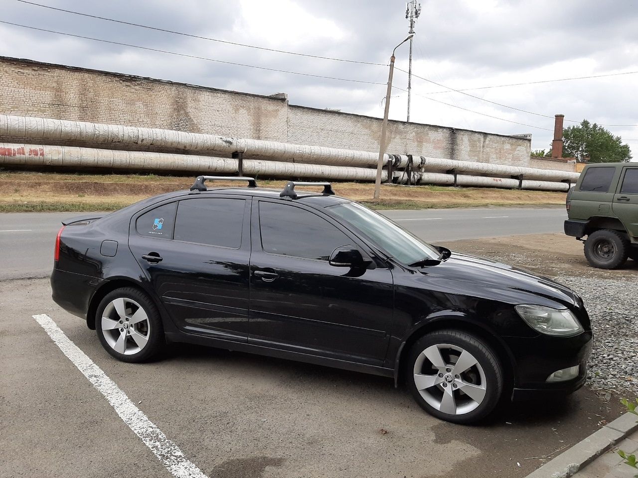 Skoda Octavia 2 Багажник за покрив (напречни греди, рейлинг, релси)