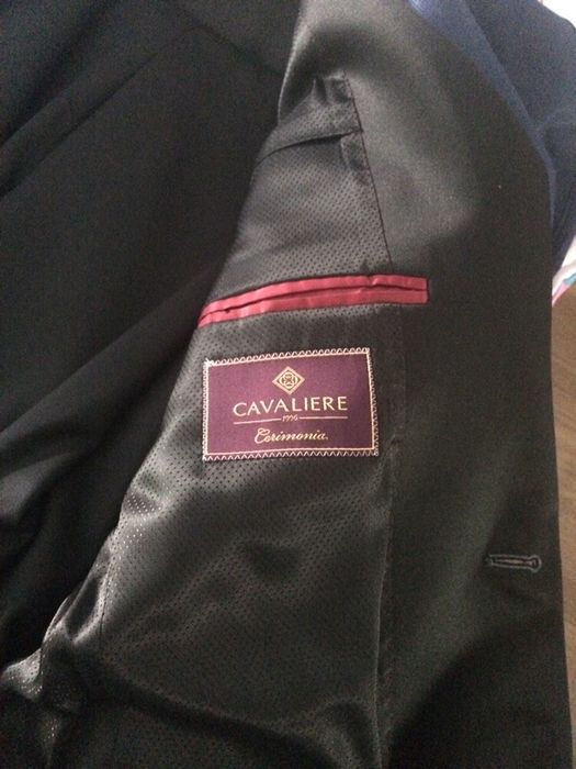 Costum Cavaliere masura M, culoare negru-gri petrol