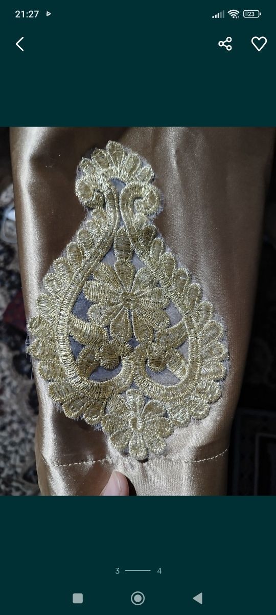 Vechrni koylak gold rang