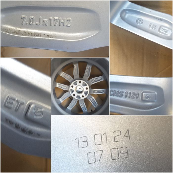 jante aliaj 17; 5x112;Vw Tiguan, Passat b8,b9,CC,Alltrack,Golf 6, 7, 8