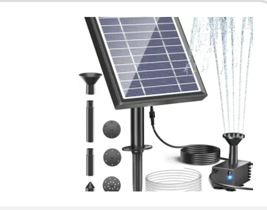Biling Fântână solară în aer liber Pompă solară pentru iaz de 2,5 W