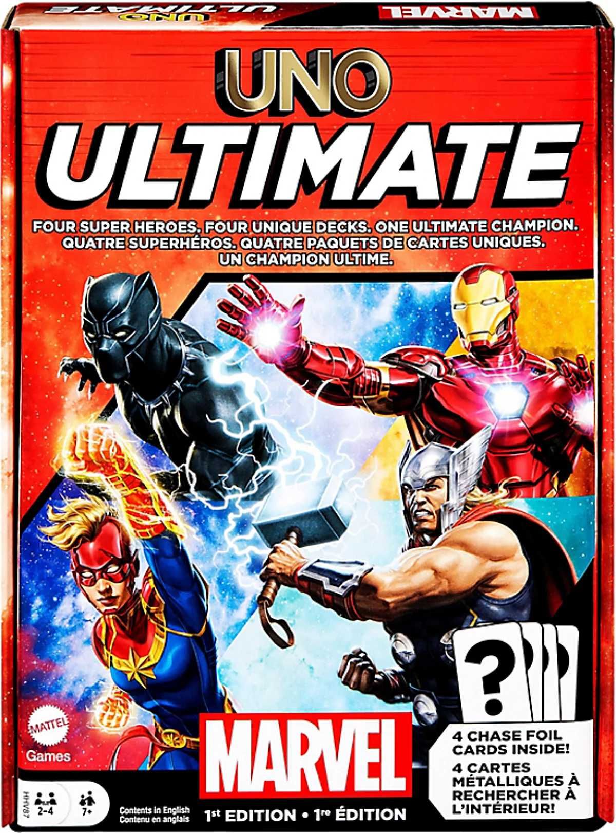 Карти за игра UNO Mattel Оригинални Уно Disney Marvel - 3 вида