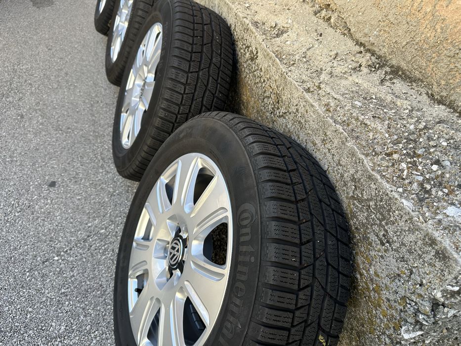 5x112 VW със зимни гуми Continental 205/60/16